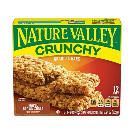 

Nature Valley Maple Brown Sugar Crunchy Granola Bars 253gr