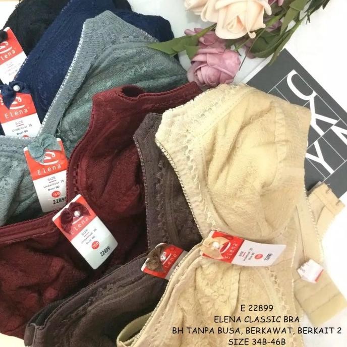 Elena Bra 22899 Fullcup B, Tanpa Kawat ,Tanpa Busa