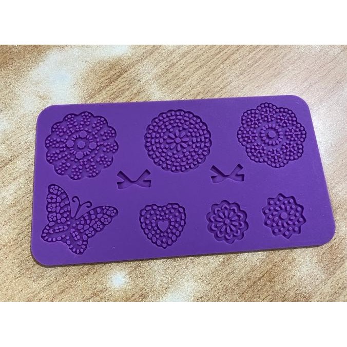 

PROMO Silicone lace mat no(45) / fibdant lace mat mold butterfly kupu flower