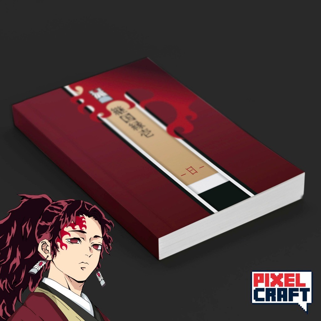 

Pocket Note Anime KIMETSU NO YAIBA Softcover A6 Motif Yoriichi Tsugikuni