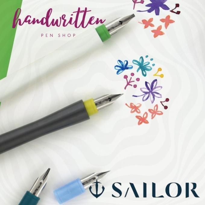 TERBARU - SAILOR Hocoro Calligraphy / Fude / Brush Nib Dip Pen Fountain Pen / Pulpen Kaligrafi