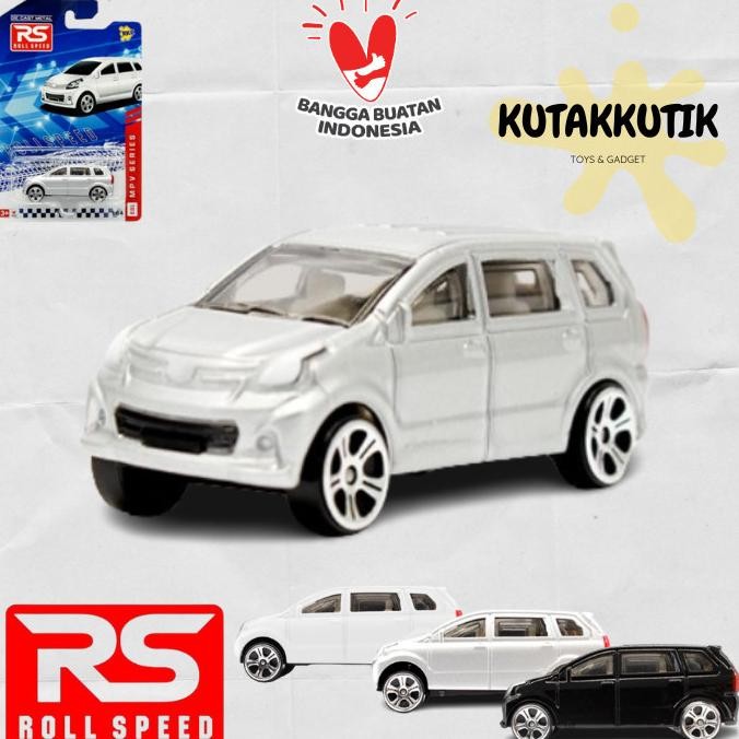 TERBARU MAINAN MOBIL MPV INDONESIA DIECAST RS ROLL SPEED 1:64 MOBIL TOYOTA AVANZA DAIHATSU XENIA MAD