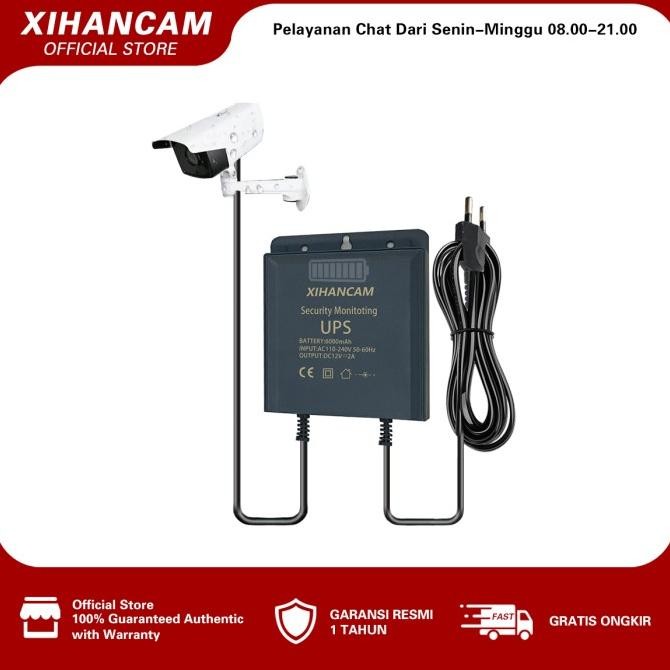 TERLARIS - XIHANCAM UPS Mini Travel Adaptor Cctv Baterai Internal DC 12V 2A