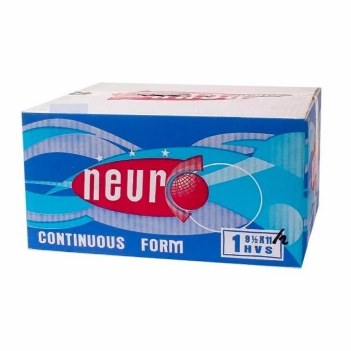 

BEBAS ONGKIR - Continuous Form / Kertas Dot Matrix Neuro9 1/2 x 11 - 1 Ply Polos (K1)