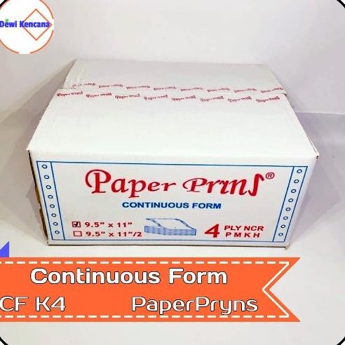 

BEBAS ONGKIR - Kertas Continuous Form 9,5" x 11" 4 PLY NCR K4 PaperPryns