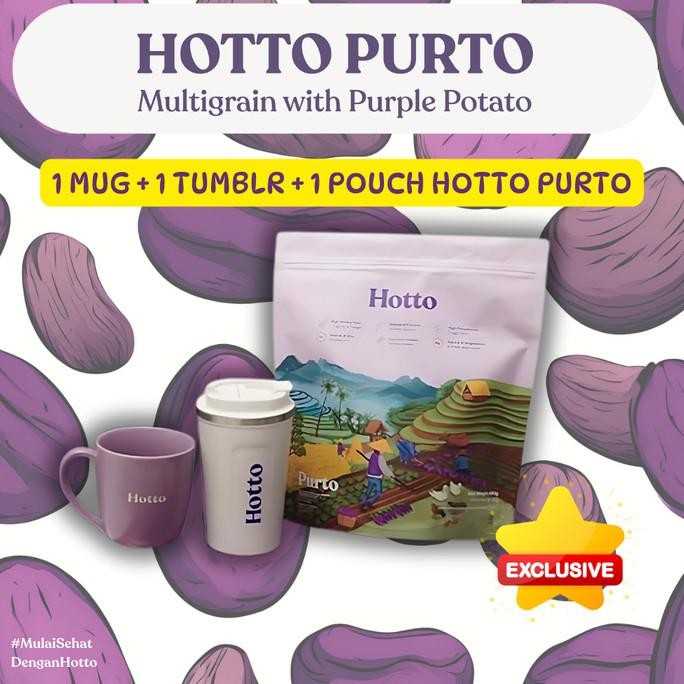 TERMURAH - Very Limited stock Paket 1 pouch hotto + 1 tumblr + 1 mug