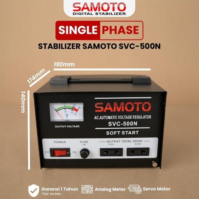 TERLARIS - Stabilizer AVR Stavolt Samoto SVC 500va 1000va 1500va 350w 700w 1000w