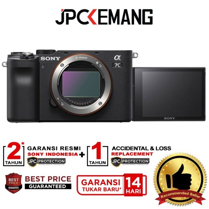 Sony Alpha A7C Sony A7C Sony A 7C Sony A7 C Body Only GARANSI RESMI - Black