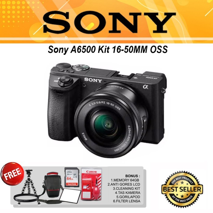 Sony A6500 KIT 16-50MM OSS Mirrorless Camera Original A 6500