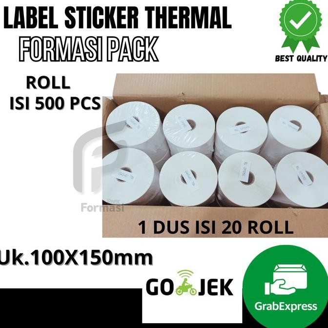 

BEBAS ONGKIR - Kertas Thermal 100x150 mm UNO-BOLD Roll isi 500 ( 1 dus 20 pack )