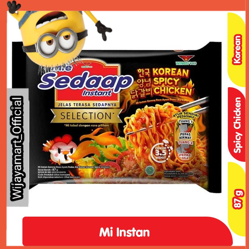 

Sedaap Mi Instan Goreng Selection Korean Ayam Pedas 87 g