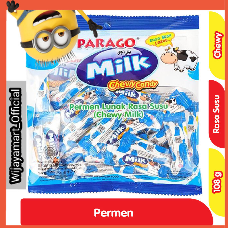 

PARAGO Milk Chewy Candy Permen Lunak Susu 108 g