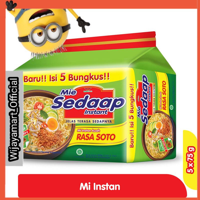 

Sedaap Mi Instan Soto 5 x 75 g