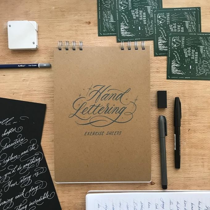 

Sale Handlettering Exercise Book Buku Tulis Lettering