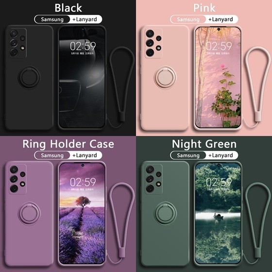 CASE SAMSUNG A13 A23 A33 A53 CANDY RING TALI SILIKON SOFT CASE HP