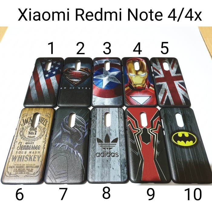 Hardcase Karakter For Xiaomi Redmi Note 4 back case Hard Case