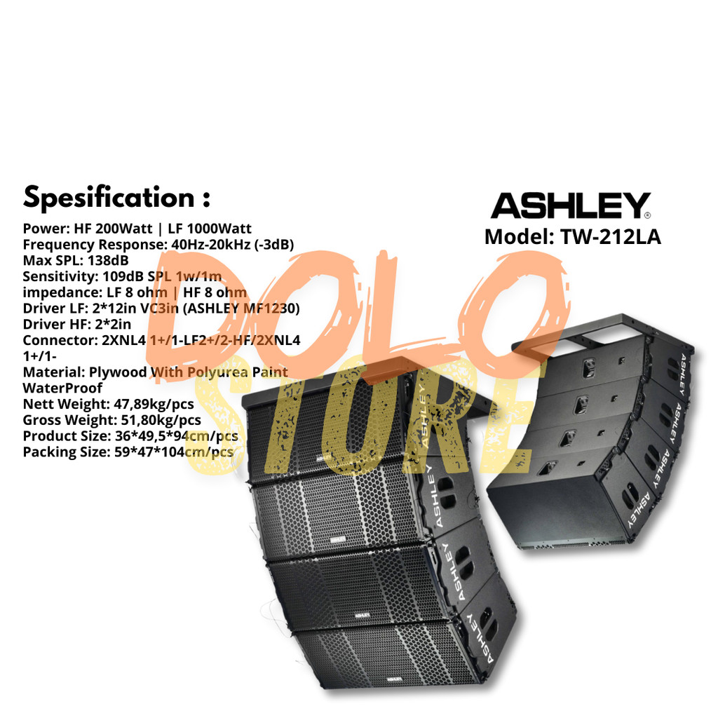 ORIGINAL LINE ARRAY ASHLEY TW-212LA