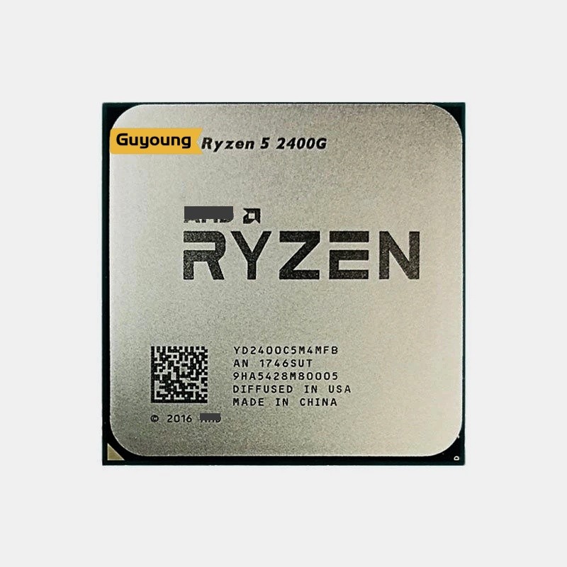 Ryzen 5 2400G R5 2400G 3,6 GHz Bekas GAMING Zen 0,014 Quad-Core Eight-Thread 65W CPU Processor YD240