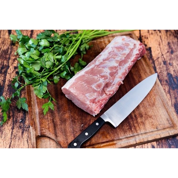 

Karbonat - Has Luar - Pork Loin - Daging Babi Empuk Tanpa Lemak - 1Kg