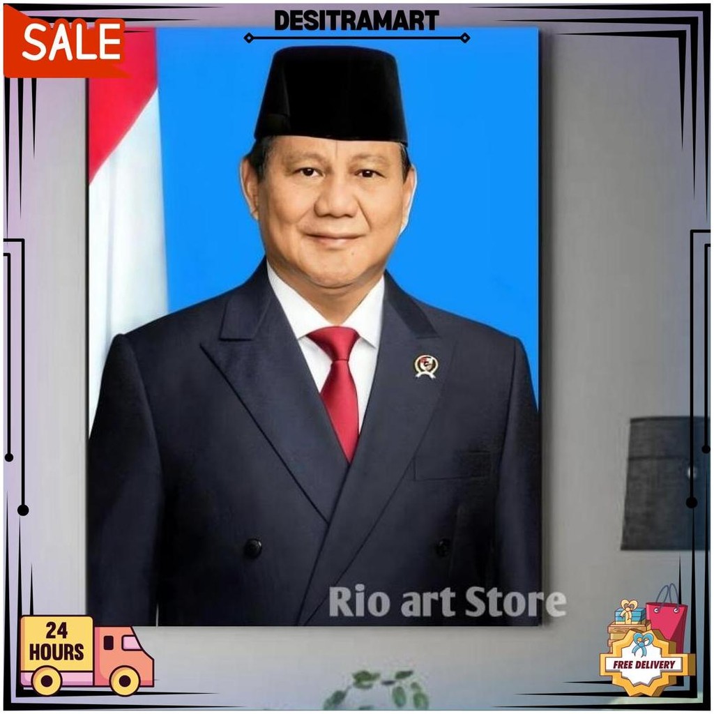 Hiasan Dinding Poster Bapak Prabowo Subianto Untuk Walldekor Atau Dekorasi Dinding D Cod