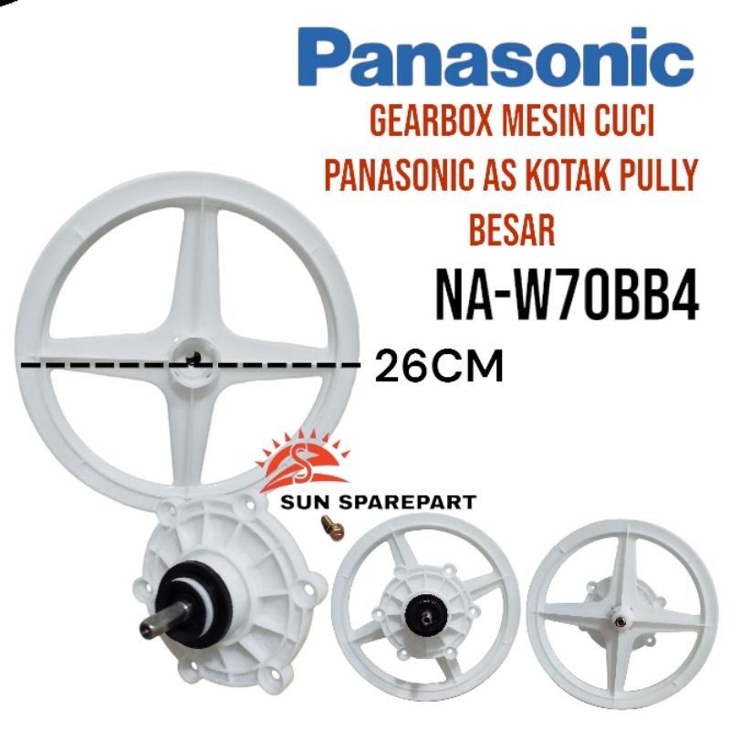 gearbox girbox mesin cuci Panasonic 2 tabung pully besar As kotak NA-W70BB4