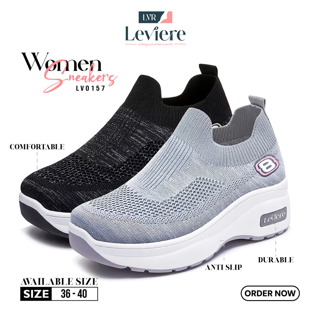 Sepatu Casual Terbaru FREE BOX Sepatu Slip On Wanita Sepatu Sneakers Sport Wanita Motif 8 Tinggi
