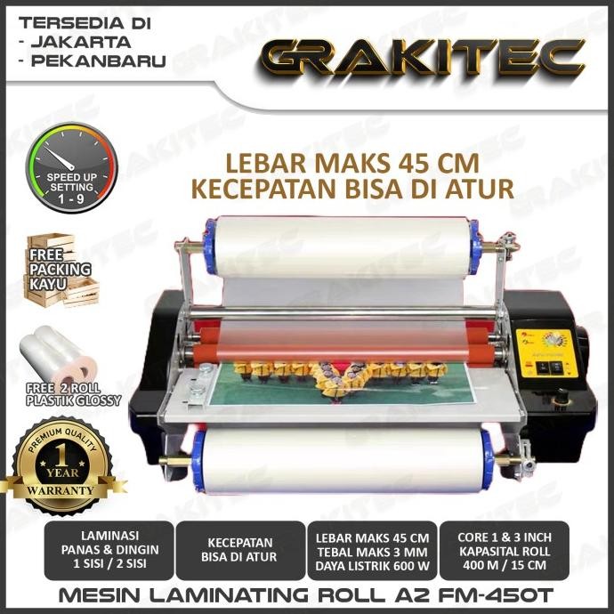 Mesin Laminasi Roll / Mesin Laminating Roll A3 A2 GRAKITEC