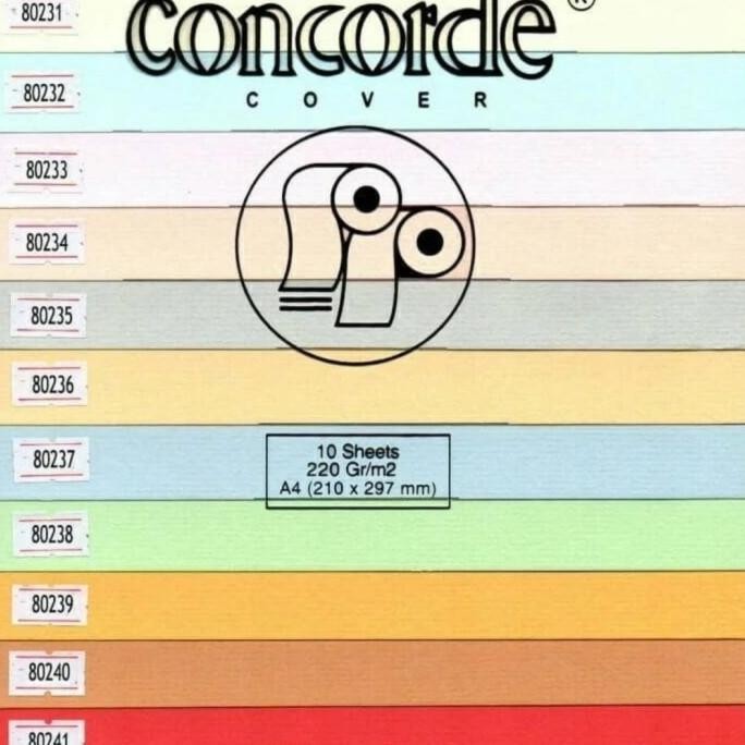 

BEBAS ONGKIR - kertas concorde 90gr , 100gr. 220gr