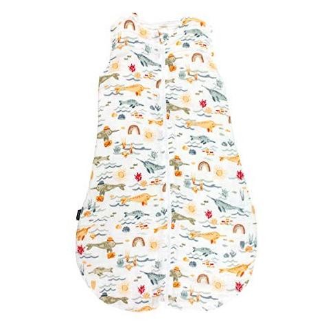 Bebe au Lait Classic Muslin Bedtime Sleeper, 12-18 Months - Narwhal
