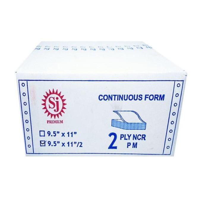 

TERMURAH - [ DUS ] Kertas Continuous Form 2 Ply 9,5 x 11 Bagi 2 - SJ Premium