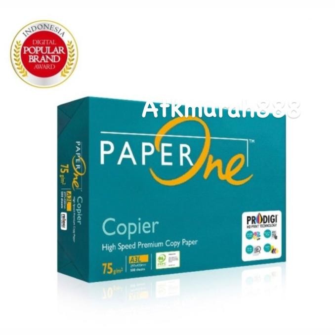 

TERBARU - Paperone A3 75 gram /khusus Gosend Grab / Kertas HVS Paling Murah/Box