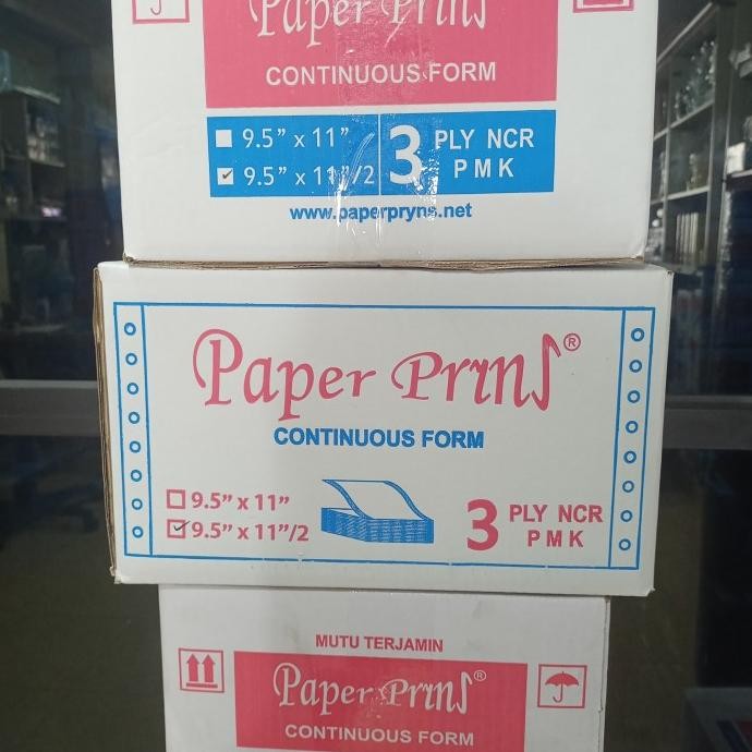 

TERLARIS - CONTINUOS FORM PAPERPRYNS 3PLY NCR BAGI 2