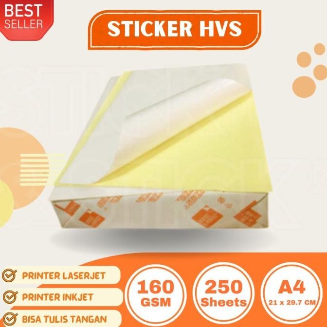 

S&S A4 Sticker HVS DOFF ULTIMATE Quality 250 Sheets