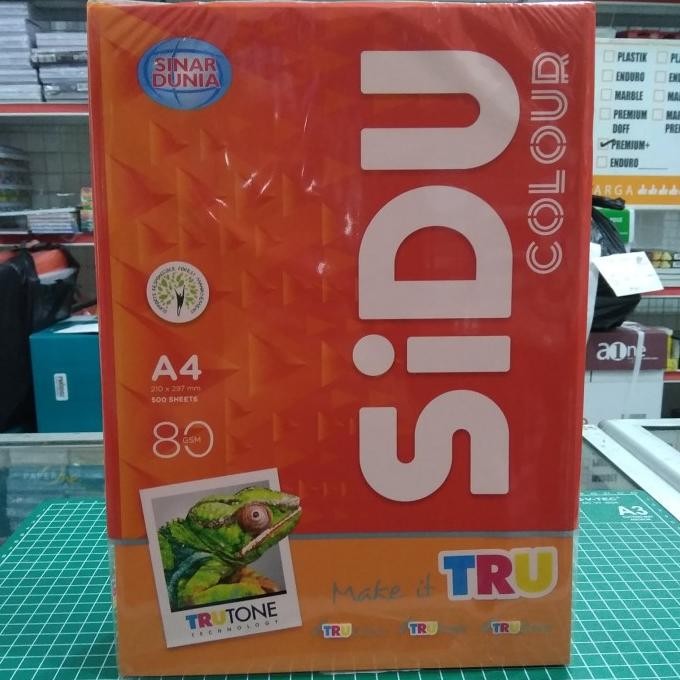 

BEBAS ONGKIR - Kertas Warna SIDU A4 80gr IT 240 Safron