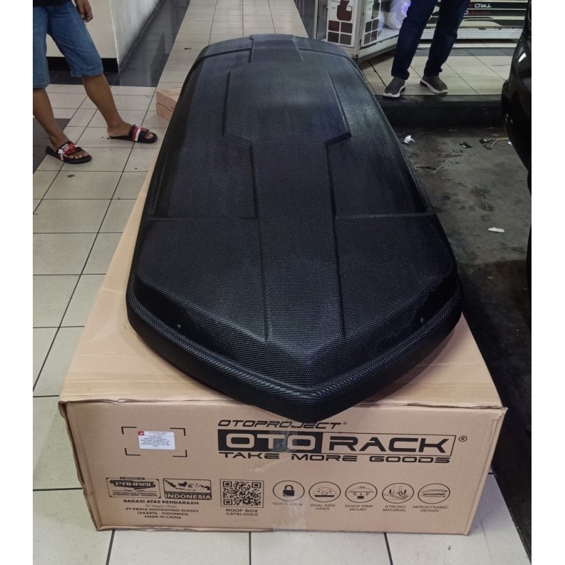 ROOF BOX OTORACK SOLITAIRE CARBONITE STYLE OTOPROJECT
