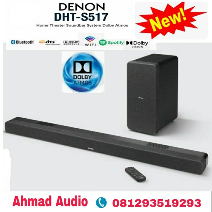 DENON DHTS517 DHT-S517 DHT S517 DOLBY ATMOS SOUNDBAR