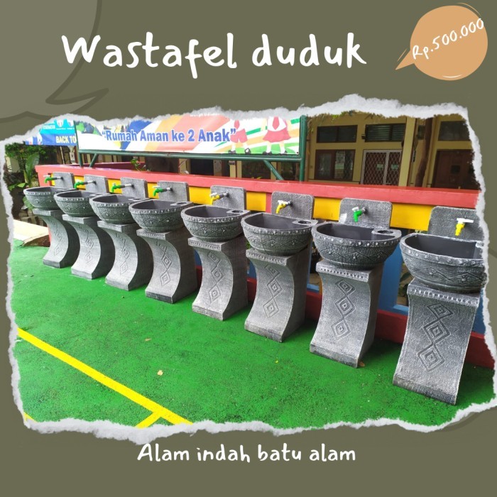 WASTAFEL CUCI TANGAN/WASHTAFEL MINIMALIS/WASTAFEL BATU ALAM