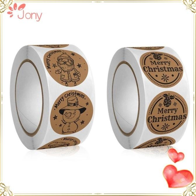 

JY1 500PCS ROLL STIKER NATAL PERNIKAHAN SANTA SEALING HANDMADE