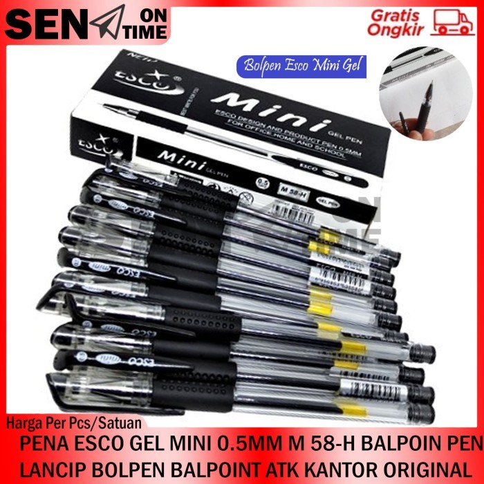 

Terbaru PENA GEL MINI ESCO M 58-H 0.5MM BALPOIN LANCIP PULPEN ATK KANTOR ORI 100% ori