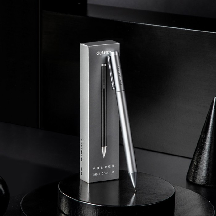 

Terbaru Xiaomi Deli Metal Gel Pen Rollerball Caneta Ballpoint 0.5MM Signing Pens for Office Students