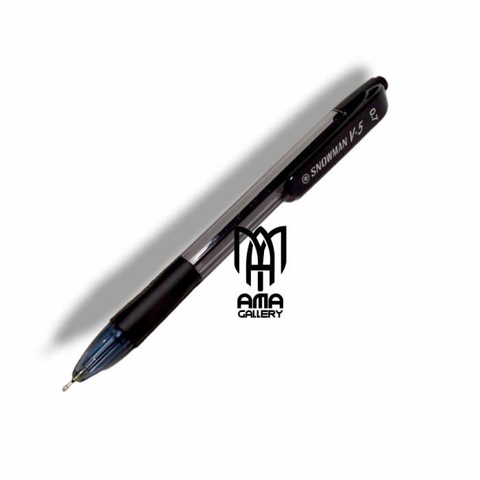 

Terbaru Pulpen Ballpoint warna hitam merk Snowman V5 alat tulis Kantor murah 100% ori