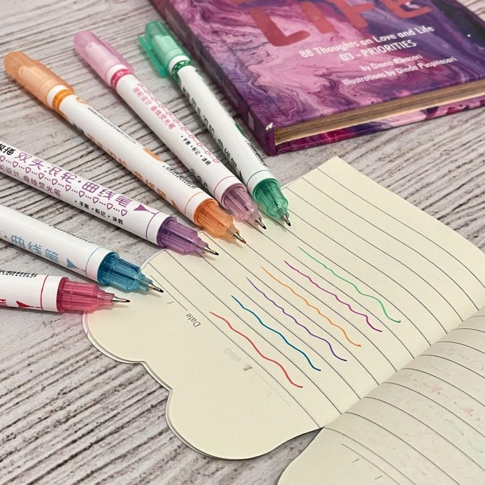 

Terbaru Pulpen Linear 1 Set isi 6 Pieces Warna JM-7707 / Pen Garis Motif Lucu / Alat Tulis Sekolah