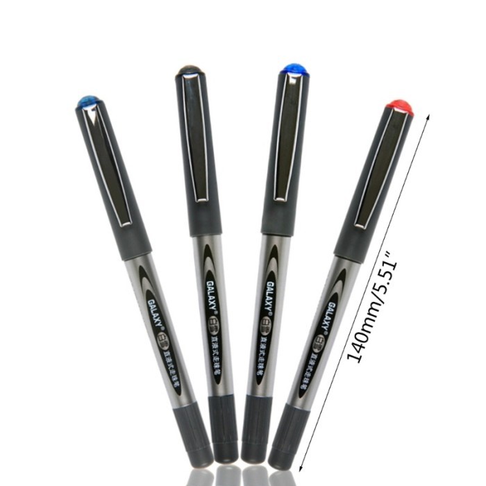 

Terbaru Top 12pcs Pena Tanda Tangan Cair Lurus Pulpen Tulisan Kantor Bolpoin 100% ori