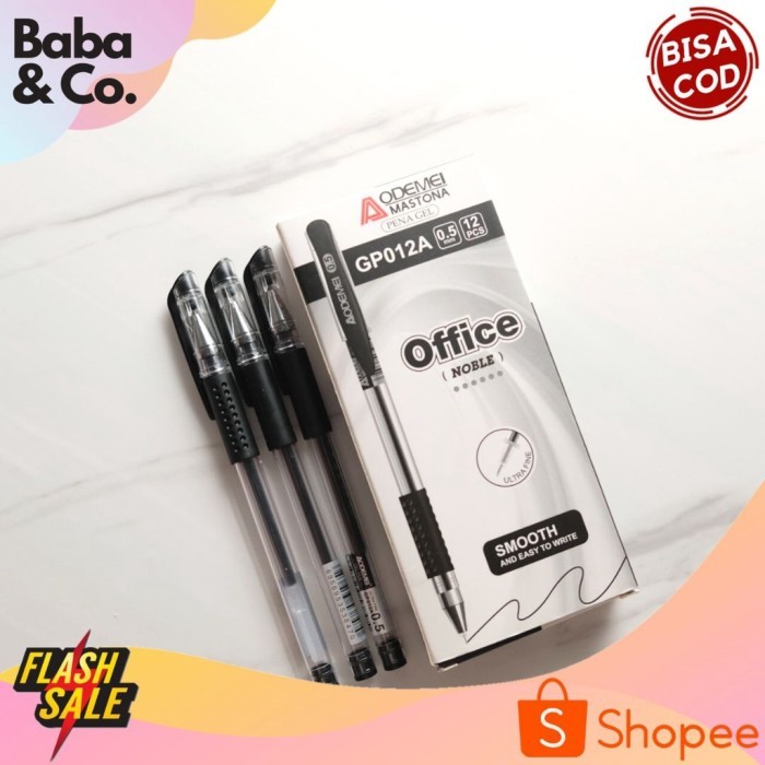 

Terbaru PULPEN MIMI HITAM OFFICE AODEMEI 1 LUSIN ISI 12 PCS PEN GEL HITAM KANTOR SEKOLAH ALAT TULIS