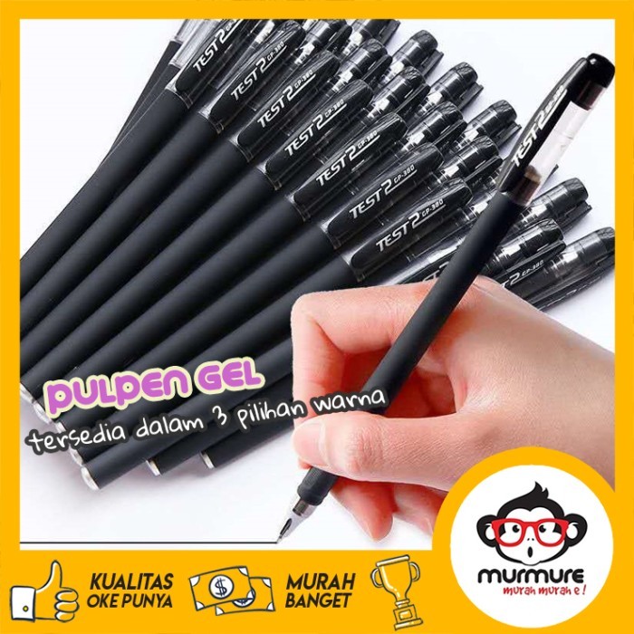 

Terbaru Murmure Pulpen Sekolah Kantor Import Tinta Hitam Merah Biru 100% ori