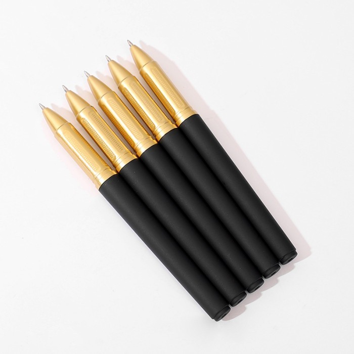 

Terbaru 5/13PCS Large Capacity Black Gel Pen Set 0.7mm Black Ink Ballpoint for Writing Refills