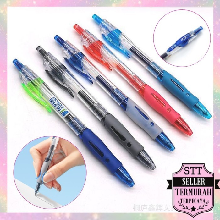 

Terbaru STT Pulpen Gel Ink 0.5mm Standar Pulpen Alat Tulis Kantor Sekolah Pena 100% ori