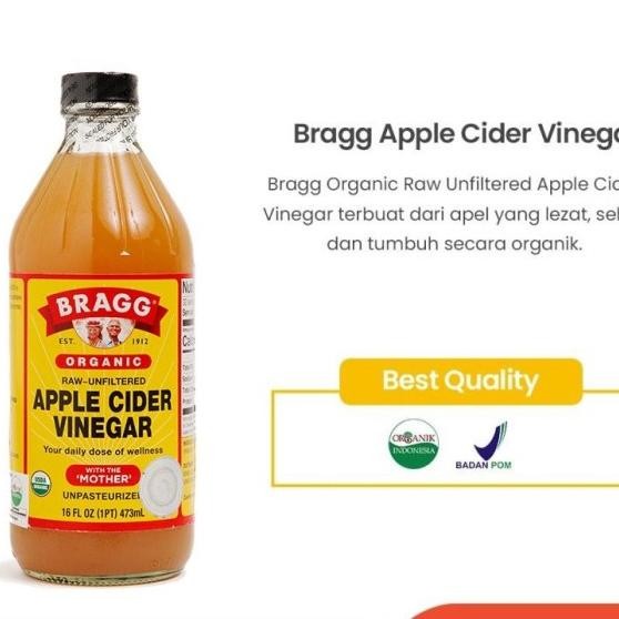 

Bragg Cider Vinegar With Mother - Cuka Sari Apel Organik 946Ml