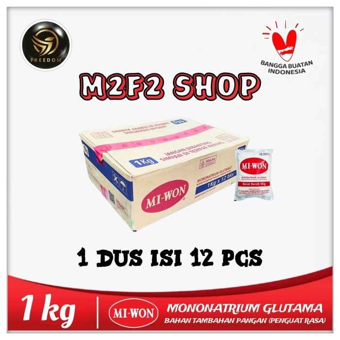 

MIWON MSG Penyedap Micin Penguat Rasa Makanan - 1 kg (Harga Karton)