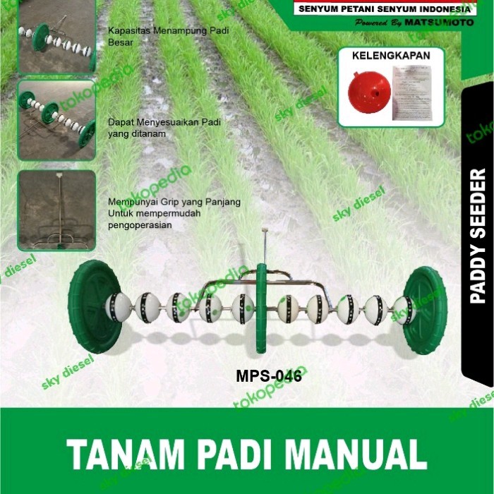 Promo Alat Tanam Padi Manual Mahkota Mps 046 Paddy Seeder Mahkota Mps 046